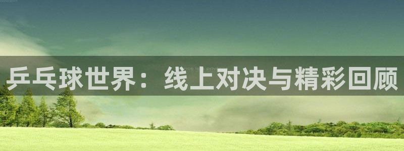 西瓜看球直播在线观看：乒乓球世界：线上对决与精彩回顾